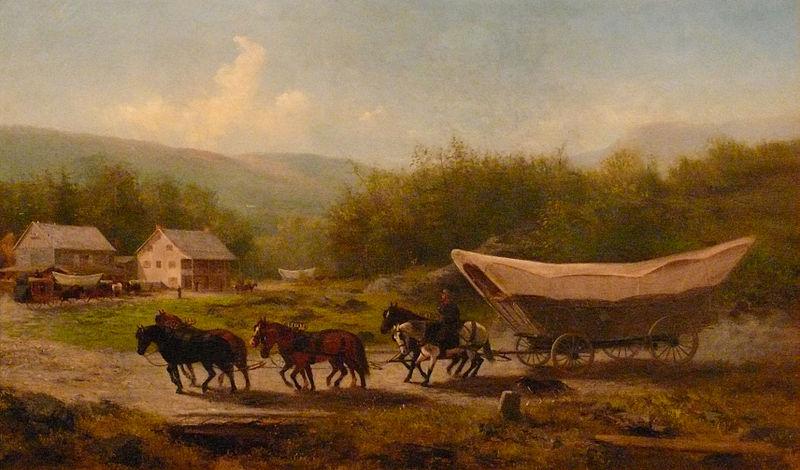 unknow artist Conestoga Wagon France oil painting art